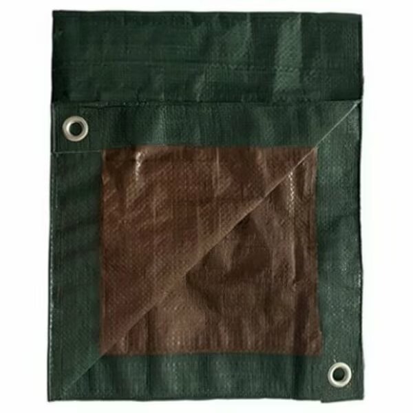 10 ft x 20 ft Tarp, Green/Brown, Hangzhou Ruiyu Industrial, Mfr#: KT-MT1020GB